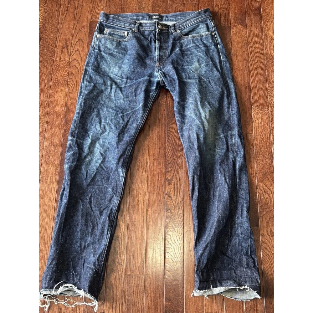 A.P.C New Standard Selvedge Denim Jeans Mens 32x30 Raw Hem